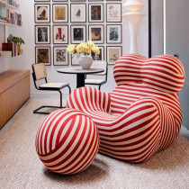 Italian mothers bosom lazy bubble single sofa styling cotton hydrangea chair designer childrens recliner