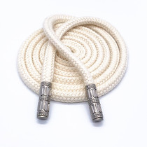 All cotton white rice white 8mm Rope rope belt belt rope cord rope cord trousers rope waist rope