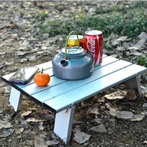 Japan Folding table camping beach outdoor mini ultra-light aluminum alloy folding table gas stove computer table