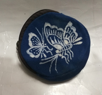 Guizhou Danzhai County Miao Batik round broken wallet custom cultural and creative gift travel commodity company gift custom