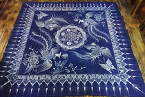 Danzhai batik cloth Miao batik art karma make batik non-ning hang batik Guizhou batik activities gift