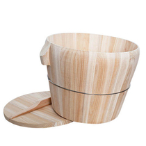 Steamed rice wooden bucket Household wooden bucket rice steamer Bamboo restaurant Sushi commercial rice steamer Handmade rice bucket Cedar wooden bucket
