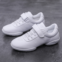 White soft sole sports shoes non-slip childrens examination cheerleading aesthetic gymnastics special shoes training match shoes