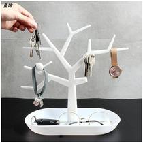 Genguan Key Containing Box Swing Piece Laying Key Innovation Desktop Shelf Plastic Containing Box Home Hang Key Shelf