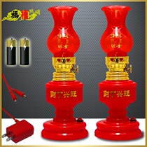 LED into the new house double happiness to the light wedding room housewarming Changming plug-in children and grandchildren kerosene candle God desktop lamp