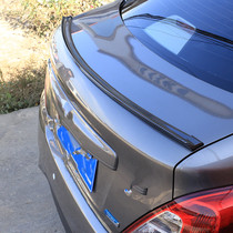 Car modification universal tail rubber strip second compartment sedan sedan non-perforated carbon fiber grain pressure wing Top Wing carbon fiber tail