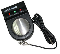 White light HAKKO498 anti-static tester anti-static wrist strap tester bracelet detector alarm
