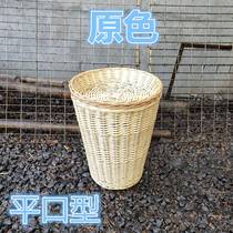  Rattan pile head basket Wicker storage basket Fruit basket Supermarket fruit display basket woven display pile head basket bamboo rattan frame
