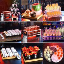 Panda 22 Ma Qi Qi Tang Tavern bucket wine rack Cocktail halo Teacup Drunk three fairy bullet cup Test tube wine set