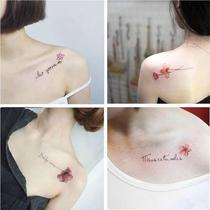 Tattoo Sticker Waterproof Female Durable Korea Emulation Fresh Flowers Realistic Arm Ankle Cute Sexy Total 30 sheets