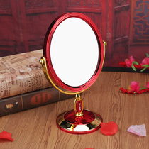 Wedding supplies bride dowry red mirror wedding dressing table makeup mirror newcomer dowry props