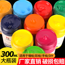 Acrylic pigment 24 color set large bottle hand painted wall painting DIY oil painting waterproof sunscreen non-fading graffiti shoes