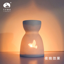 Jiuan Kaoru aromatherapy lamp essential oil bedroom candle household aroma mute ceramic incense burner aromatherapy stove