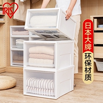 Japan Alice storage box drawer type household plastic transparent storage box wardrobe storage Alice finishing box