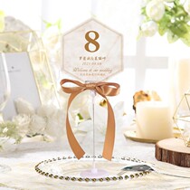 Wedding Table Card Seat Card Custom Table Sign to Taiwan Idea Wedding Banquet Guest Desk Carson System Seating Card Number Plate