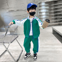 Boy Spring Clothing Suit 2022 New Children Sports Casual Fried Street Two Sets Spring Autumn Season Handsome Chic Clothes