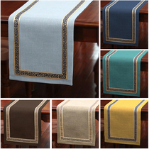 American table flag New Chinese tea flag cloth Zen table tea table table cloth modern simple Nordic bed flag table tea table cloth