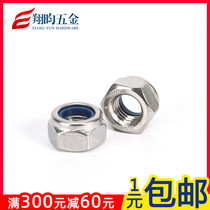 Standard 304 stainless steel lock nut self-locking nut nylon locknut M2M2 5M3-M20