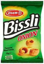 Bissli Onion Flavored Crunchy Wheat Snack Perfect Lu