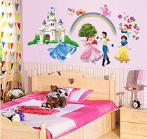 ufengke “Princess Castle“ Princess and Prince Wall