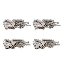 MroMax 20Pcs Silver Tone Stainless Steel Foldable Ro