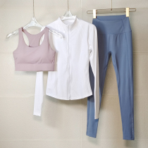 Yoga women 2021 autumn and winter new high-end professional fashion elastic quick dry slim sports running fitness set