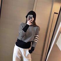 TB Thom spring classic four-bar striped pullover bottom sweater age slim fashion knitwear women