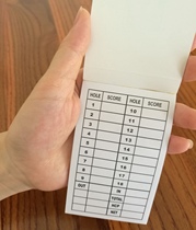 A whole golf scorecard portable scoring paper score this scorecard golf scorecard