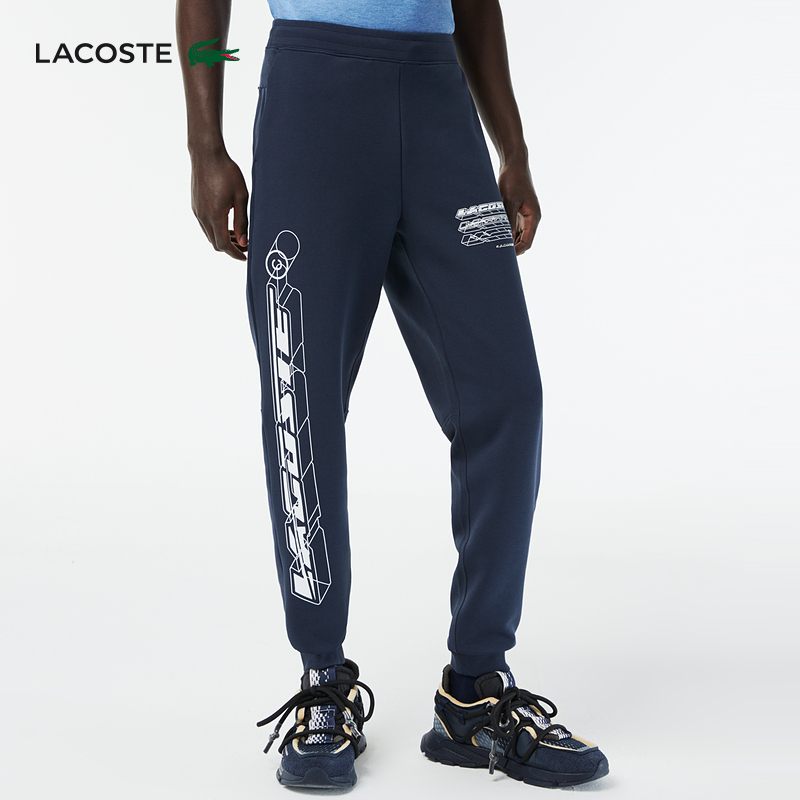 LACOSTE 法国鳄鱼 23新款男士徽标休闲运动裤 XH5506