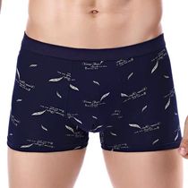 New 4 articles for mens underwear pure cotton flat angle pants pure cotton breathable plus mast code loose four-corner pants mens pants head