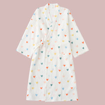 Japan JULIPET gauze kimono and pure cotton female spring and autumn thin section cartoon summer pyjamas pyjamas pyjamas pyjamas pyjamas
