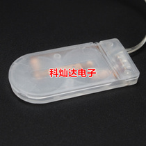 CR2032 transparent button battery holder LIR203 2 two 6V with wire with cover with switch battery box flat