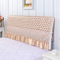 Dust-proof bedside head cover 1 8m Hood Hood Hood Hood simple Cover Cover 1 8 wooden bed soft bag 1 5m solid wood thickened cotton cotton m