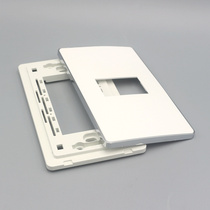 Silver edge 120 type wall plug switch panel wall weak current panel can freely combine 128 type modules