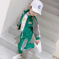 Fried Street Girl Suit Spring Dress 2022 New Korean Version Ocean Gas Female Baby Baseball Suit Children Shipping Two Sets
