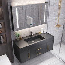 Modern simple intelligent bathroom cabinet combination sink Wash basin cabinet Toilet wash basin set