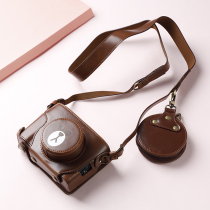 Fuji X100V camera bag X100F X100S X100T micro single accessories protective case leather case cartoon cute
