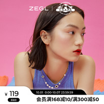ZEGL × China Small Animal Protection Association small Daisy cat necklace female niche design sense of personality choker
