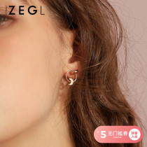 ZEGL Star Moon Earrings Female Asymmetry Temperament South Korea Personality Earbuds Brief Small Lukewarm Air Ear Accessories