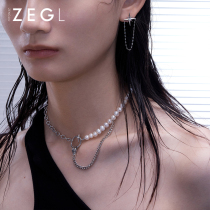 ZENGLIU designer freshwater pearl snake necklace Female light luxury niche design vintage choker clavicle necklace