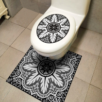 Toilet Horse lid sticker U Type of base Self-adhesive bathroom Waterproof Tile Ground Stickup to Decorative Toilet Sticker