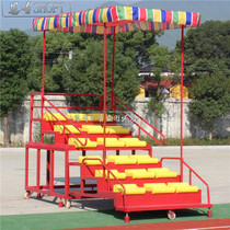 18 seats with canopy mobile telescopic end line referee stand End stand track and field competition end time stand stand