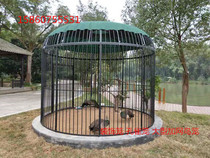 Wrought iron decorative bird cage King size bird cage Starling Budgerigar cage landing outdoor super large peacock bird cage