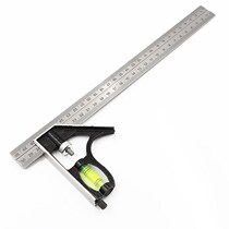 300mm stainless steel multifunctional combination angle ruler horizontal movable angle ruler 45 degree right angle ruler woodworking angle ruler