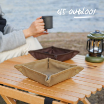 Outdoor Camp Include Pallet Home Travel Campaign Portable Folding Square Debris Receiving Disk