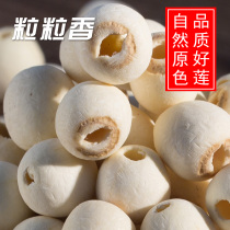 Grain fragrant lotus seeds dry goods to the core white lotus seeds 500g large grain sulfur-free Xiangtan Xianglian core grinding White Lotus