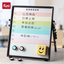 Cardboard replacement small desktop glass whiteboard magnetic ins Wind note plan decoration diy photo frame memo board