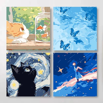 diy数字油画猫-diy数字油画猫促销价格、diy数字油画猫品牌- 淘宝