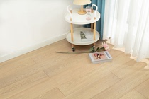 New three-storey oak solid wood flooring log cream wind household indoor heating geothermal