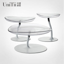 Nordic minimalist creative fashion coffee table mushroom shape horns acrylic side coffee table transparent small round a few